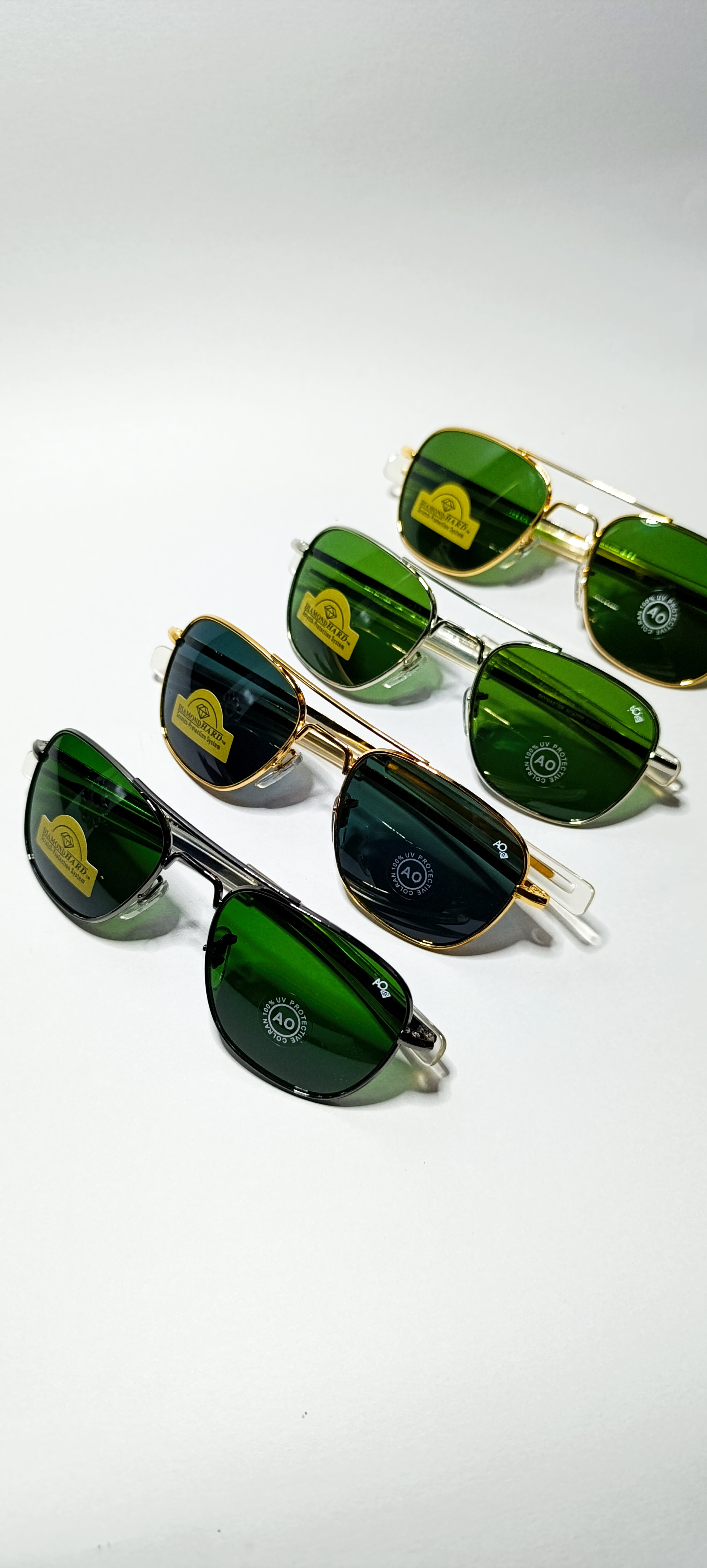 عینک خلبانی امریکن اوپتیک انتی رفلکس شیشه سنگ ضدخش